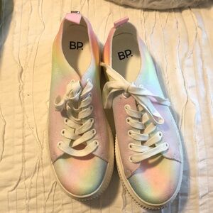 BP pastel tie dye platform sneakers size 8.5. Worn once